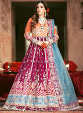 AJR Couture Luxury Embroidered Raw Silk 3 Piece Unstitched Suit ARJC24L AFF-04 REGALIA